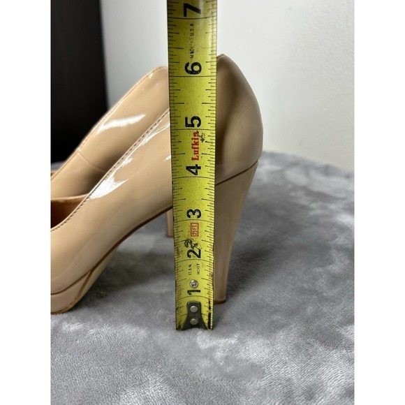 Brinley Co Patent‎ Platform Almond Toe Pumps 8 - Picture 9 of 10